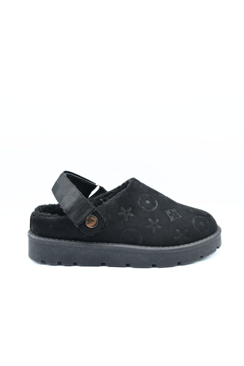 Printed Sling Back Platform Clogs