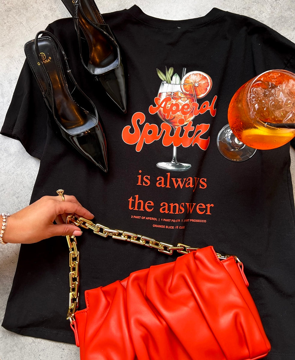 Aperol Spritz Cocktail Graphic Top