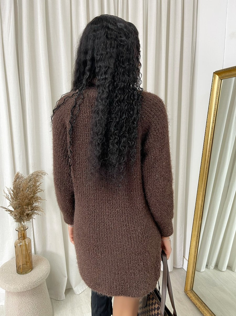 Chunky Roll Neck Knitted Jumper