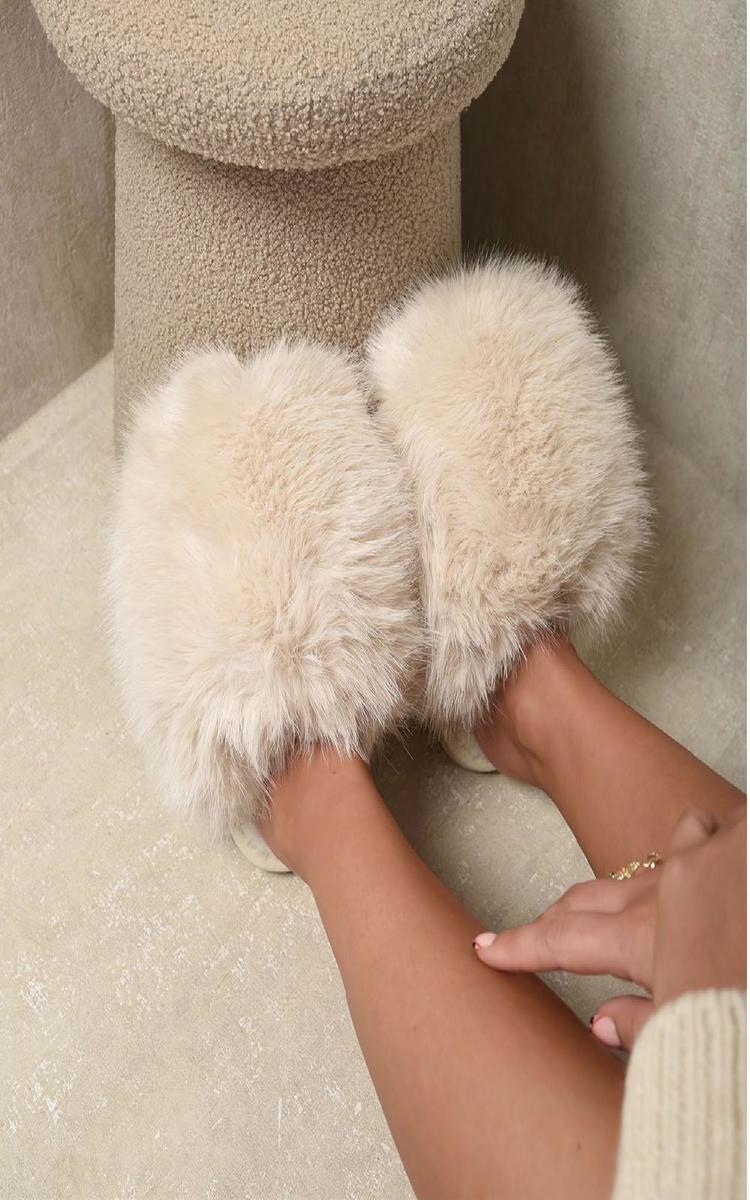 Fluffy Faux Fur Winter Slippers