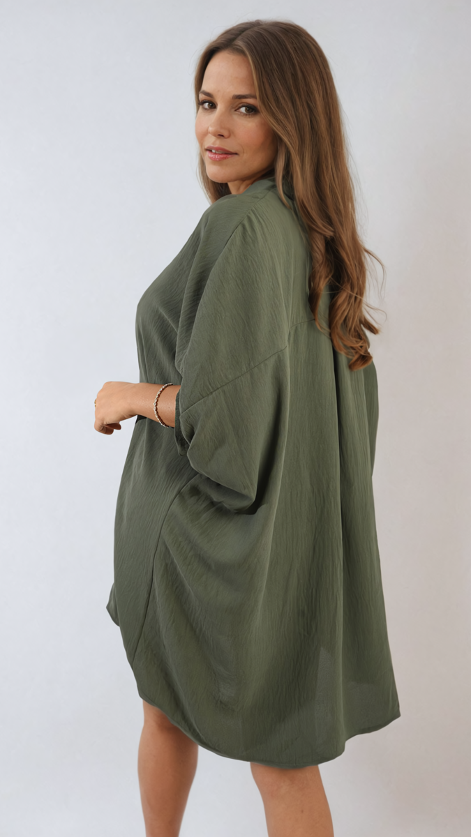 Balloon Sleeve Oversized Top